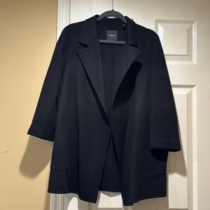Theory women’s wool-cashmere open front blazer